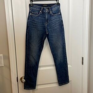 Banana Republic High Rise Straight premium denim jean